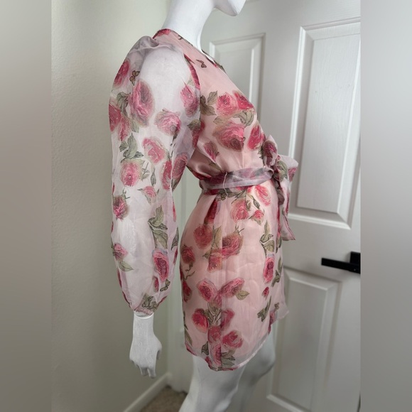 STORIA - Paisley and Floral Embroidered Mini Dress. D28 - Picture 4 of 15